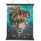 Crystal Art Scroll Kit - Leopard Underwate 40x50cm