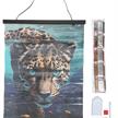 Crystal Art Scroll Kit - Leopard Underwate 40x50cm | Bild 3