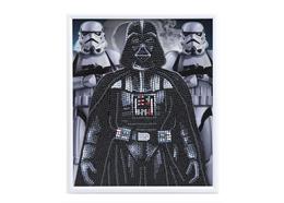 Darth Vader und Sturmtruppler, 21x25cm Bild mit Rahmen Crystal Art