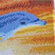 Delfin Sonnenaufgang, Bild 30x30cm Crystal Art | Bild 3
