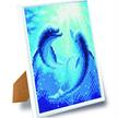 Delfin Tanz, 21x25cm Bild mit Rahmen Crystal Art | Bild 2