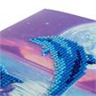 Delfine bei Mondlicht, Karte 18x18cm Crystal Art | Bild 3