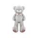 Deluxe Grey Jumbo PlüschTeddy, 120cm, 2er Set, assortiert