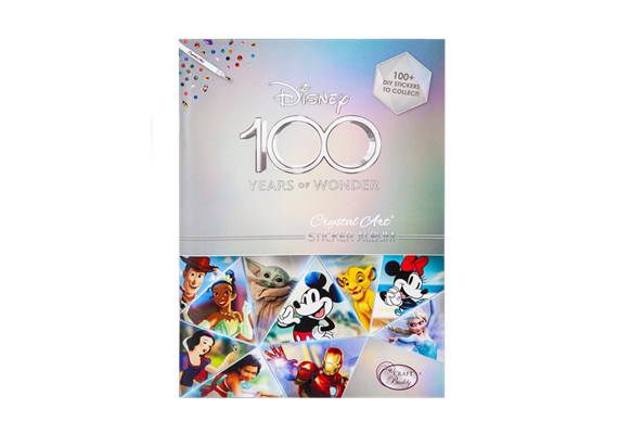 Disney 100 Crystal Art Sticker Album Starter Pack
