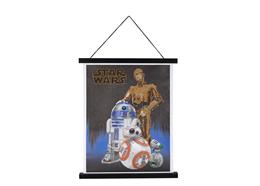 Droids, Crystal Art Scroll 35x45cm