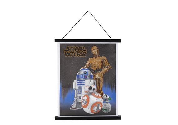 Droids, Crystal Art Scroll 35x45cm