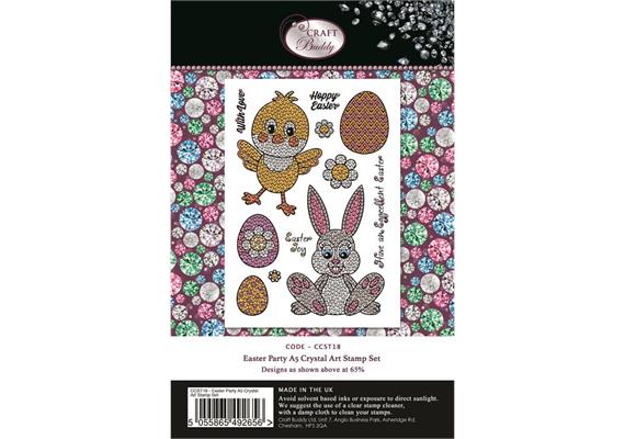 Easter Party, Crystal Art A5 Stamp
