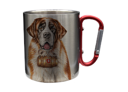 Edelstahltasse Bernhardiner, 330ml