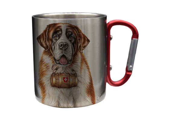 Edelstahltasse Bernhardiner, 330ml