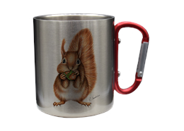 Edelstahltasse Eichhörnchen, 330ml