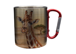 Edelstahltasse Wild Giraffe, 330ml