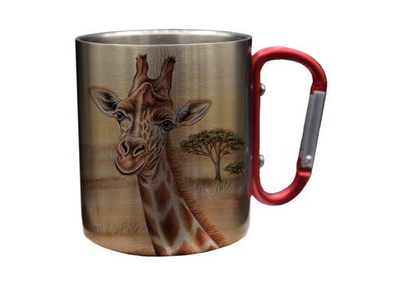 Edelstahltasse Wild Giraffe, 330ml