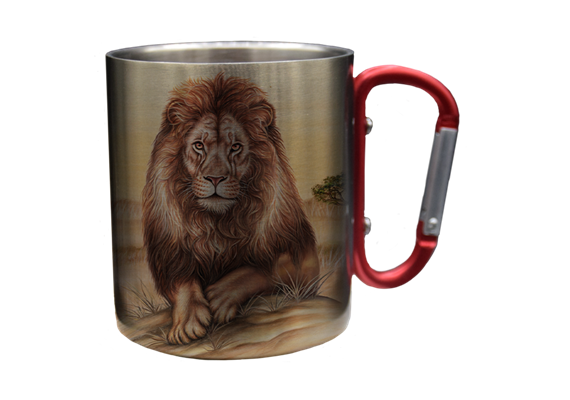 Edelstahltasse Wild Löwe, 330ml