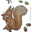 Eichhörnchen Nusper, Crystal Art A6 Stamp Set | Bild 3