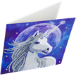 Einhorn bei Mond-und Sternenlicht, Karte 18x18cm Crystal Art ANNE STOKES | Bild 2