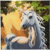 Einhorn bei Sonnenschein, 30x30cm Crystal Art Kit