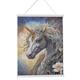 Einhorn, Crystal Art Scroll 35x45cm