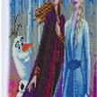 Elsa, Anna & Olaf aus "Die Eiskönigin", Bild 30x30cm Crystal Art Kit | Bild 2