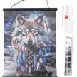 Enchanted Wolf, Crystal Art Scroll 40x50cm | Bild 3