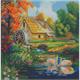 Enchanting Water Mill, 30x30cm Crystal Art Kit