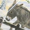 Esel & Hund, Karte 18x18cm Crystal Art | Bild 2