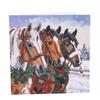 Festliche Pferde, 18x18cm Crystal Art Card