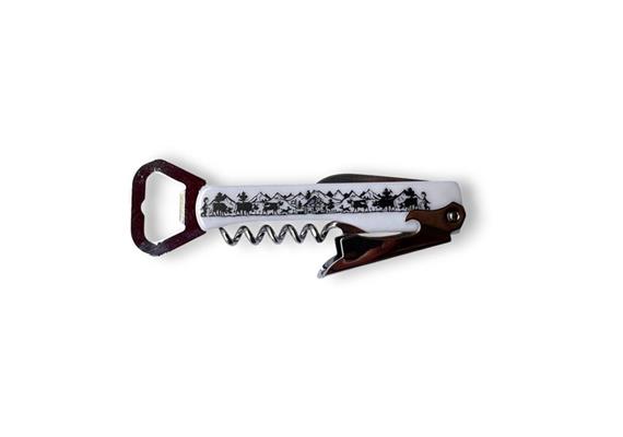 Flaschen-/Dosenöffner mit Messer Scherenschnitt