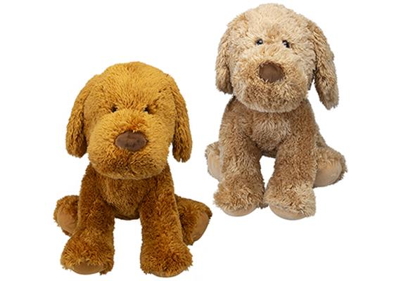 Flauschiger Plüsch Duddle Welpe, 75cm, 2er Set assortiert