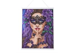 Floral Whisperer, Crystal Art Scroll 40x50cm