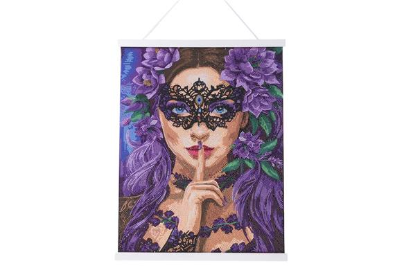 Floral Whisperer, Crystal Art Scroll 40x50cm
