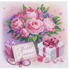 Floral Wishes, Crystal Art Card Kit 15cmx15cm