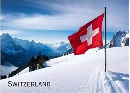 Fotomagnet Switzerland Winter 90x65mm