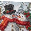 Frosty & Merry, Karte 18x18cm Crystal Art | Bild 2