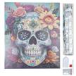 Funkelnder Totenkopf, Crystal Art Kit 40x50cm | Bild 4