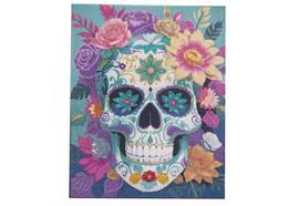 Funkelnder Totenkopf, Crystal Art Kit 40x50cm