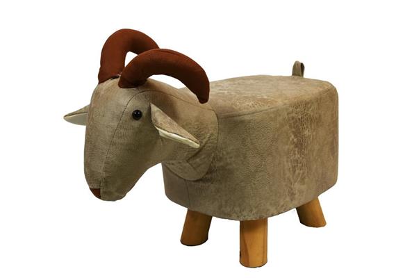 Gepolsterter Hocker Steinbock