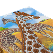 Giraffen, Karte 18x18cm Crystal Art Karte | Bild 3