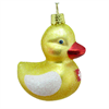 Glas Ornament Badeente