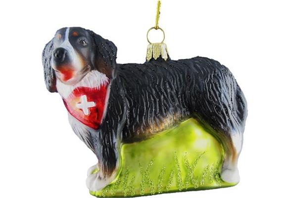 Glas Ornament Berner Sennenhund