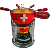 Glas Ornament Schweizer Fondue