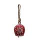 Glocke rot weiss 5.0 x3.0 x6.0 cm mit Kordel