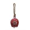 Glocke rot weiss 5.0 x3.0 x6.0 cm mit Kordel