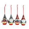 Gnom mit Glocke zum Aufhängen, 4 assortiert