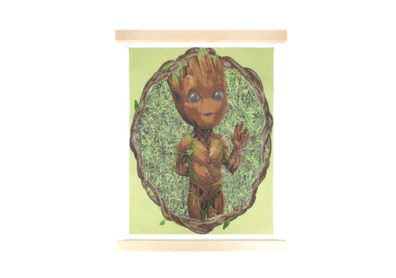 Groot, Crystal Art Scroll 35x45cm