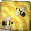 Handgemachte Filz Seife "Bienen"