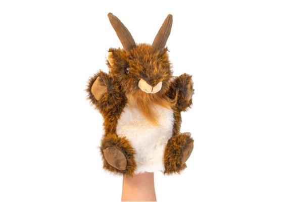 Handpuppe Steinbock aus Plüsch, 23 cm