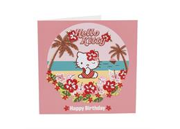 Happy Birthday, 18x18cm Crystal Art Card