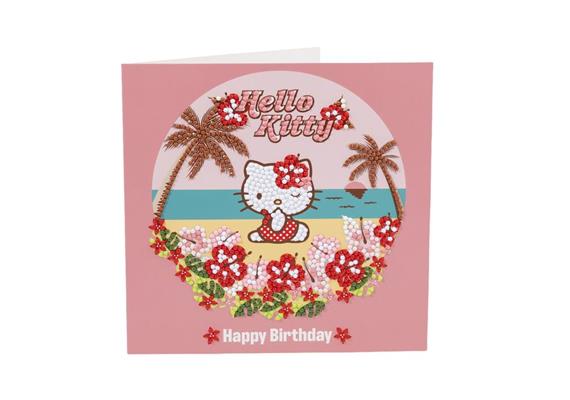 Happy Birthday, 18x18cm Crystal Art Card