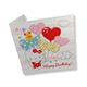 Happy Birthday Ballon, 18x18cm Crystal Art Card