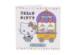 Happy Birthday Candy, 18x18cm Crystal Art Card